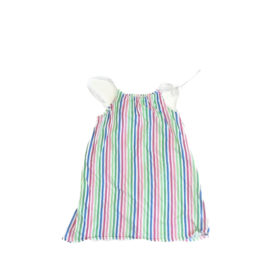 Crewcuts Girls Pink | Blue | Green Stripe Dress Size: 8 Pink | Blue | Green Stripe