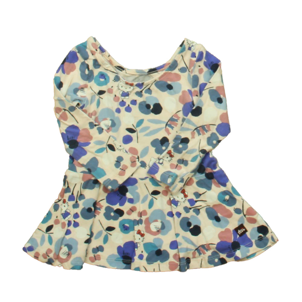 Tea Collection Girls Pink | Blue Hello Kitty Dress Size: 6-9 Months Pink | Blue Hello Kitty