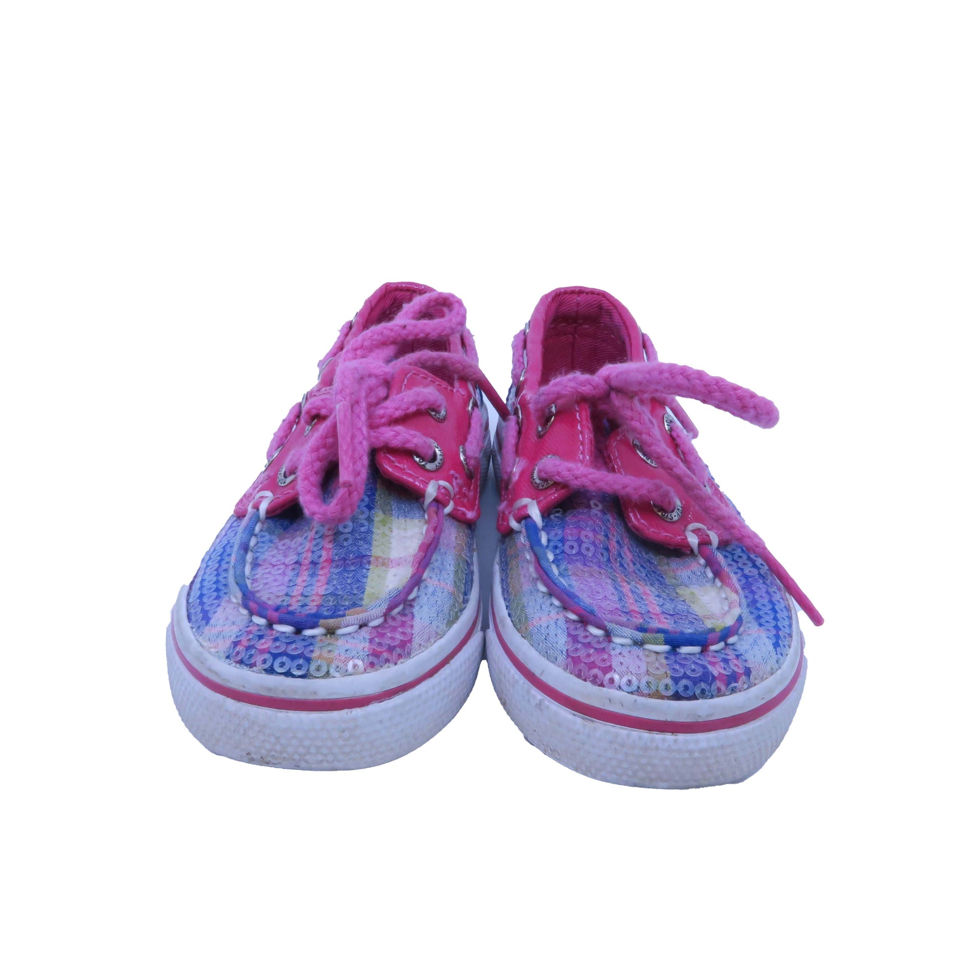 Sperry Girls Pink | Blue | Plaid Sneakers Size: 6 Toddler Pink | Blue | Plaid