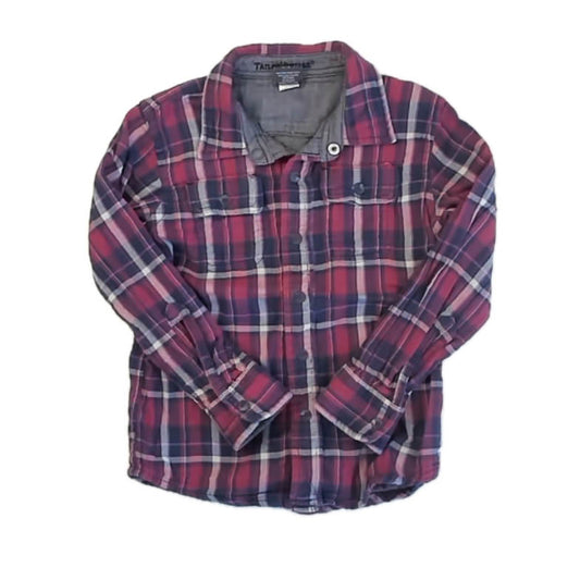 Tailor Vintage Girls Pink | Blue Plaid Blouse Size: 4T Pink | Blue Plaid