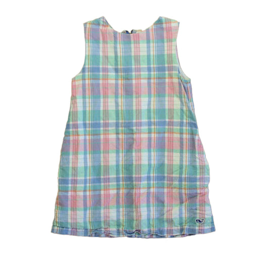 Vineyard Vines Girls Pink | Blue Plaid Dress Size: 2T