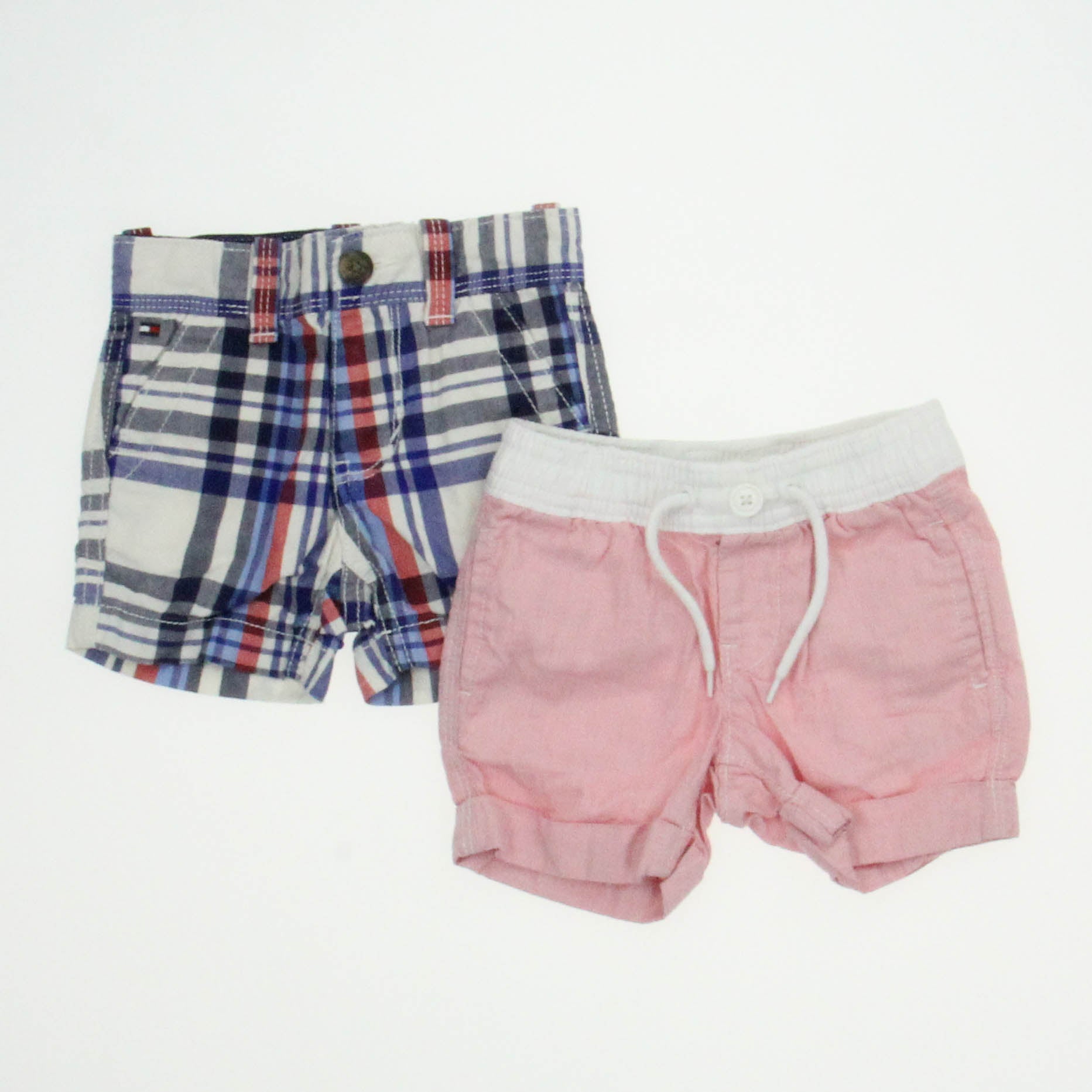 Tommy Hilfiger | Gap Boys Pink | Blue Plaid Shorts Size: 3-6 Months Pink | Blue Plaid