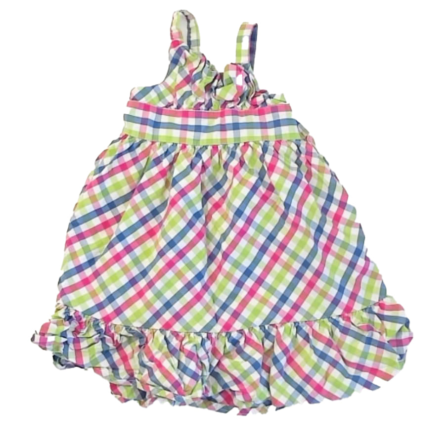 Gymboree Girls Pink | Blue Plaid Dress Size: 4T Pink | Blue Plaid