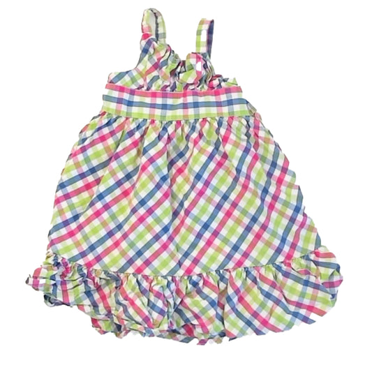 Gymboree Girls Pink | Blue Plaid Dress Size: 4T Pink | Blue Plaid
