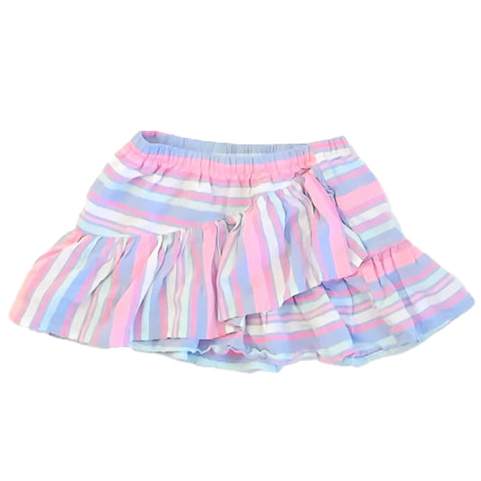 Osh Kosh Girls Pink | Blue Stripe Skirt Size: 6 Years Pink | Blue Stripe