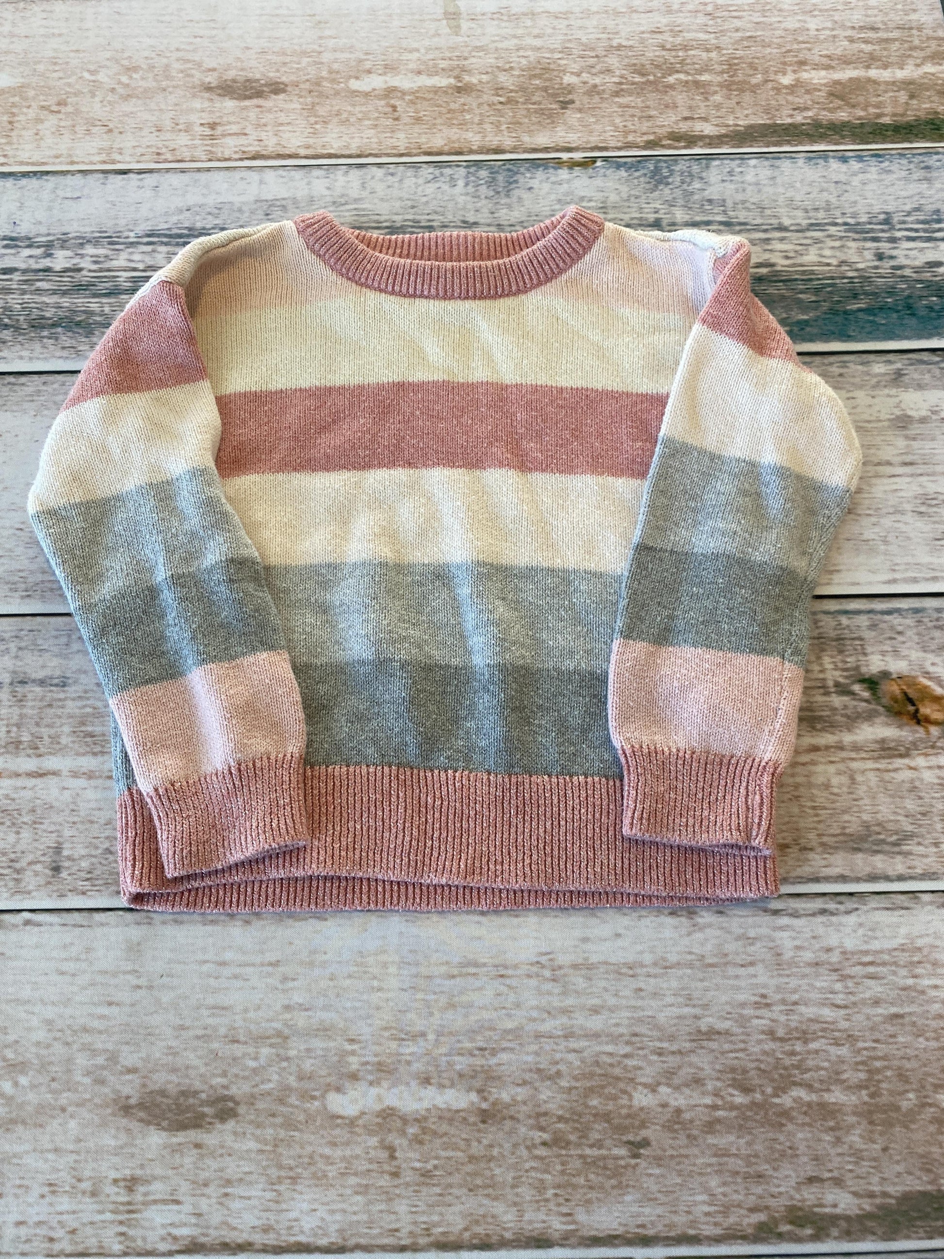 Gap Girls pink | Blue | White | Striped Sweater Size: 2T pink | Blue | White | Striped