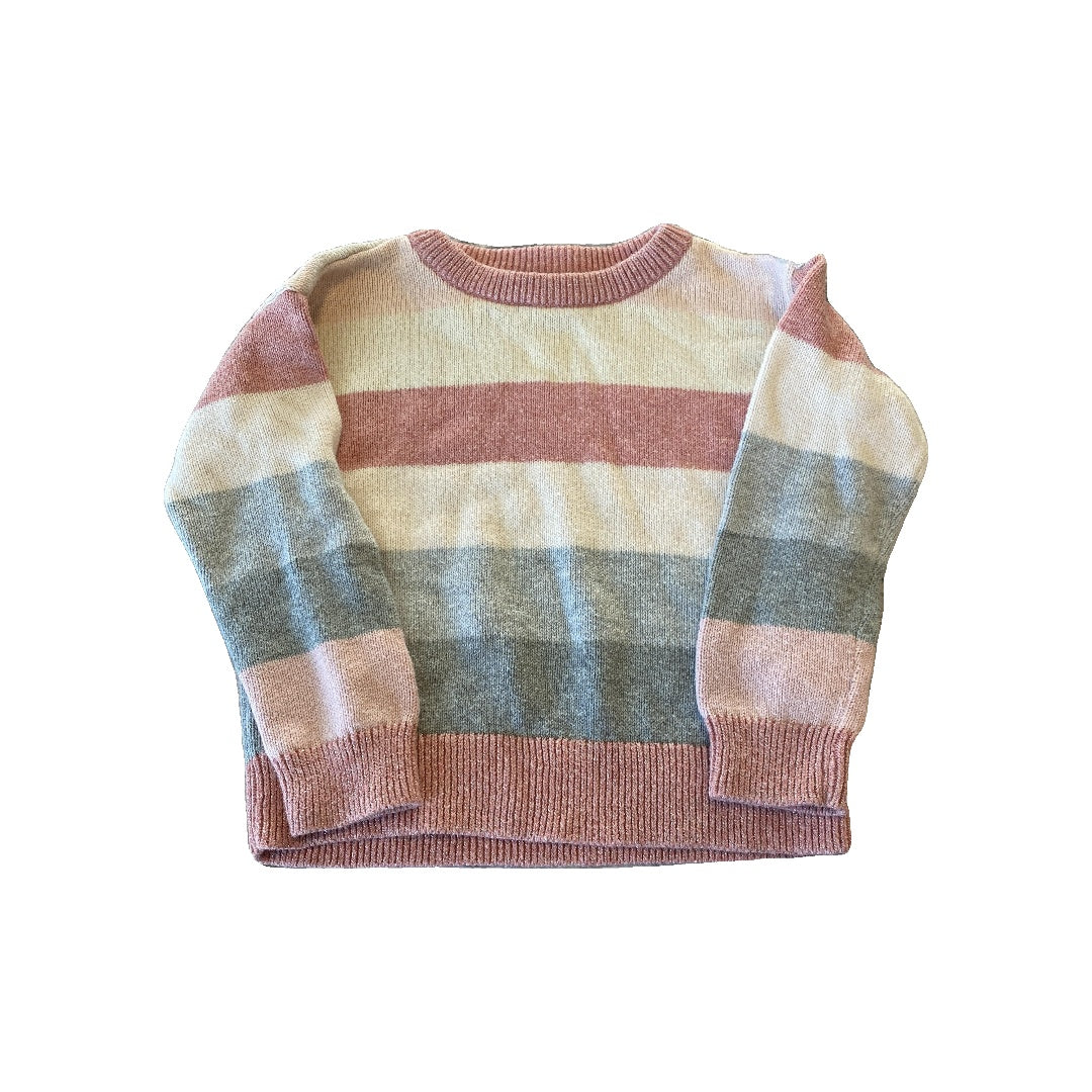 Gap Girls pink | Blue | White | Striped Sweater Size: 2T pink | Blue | White | Striped