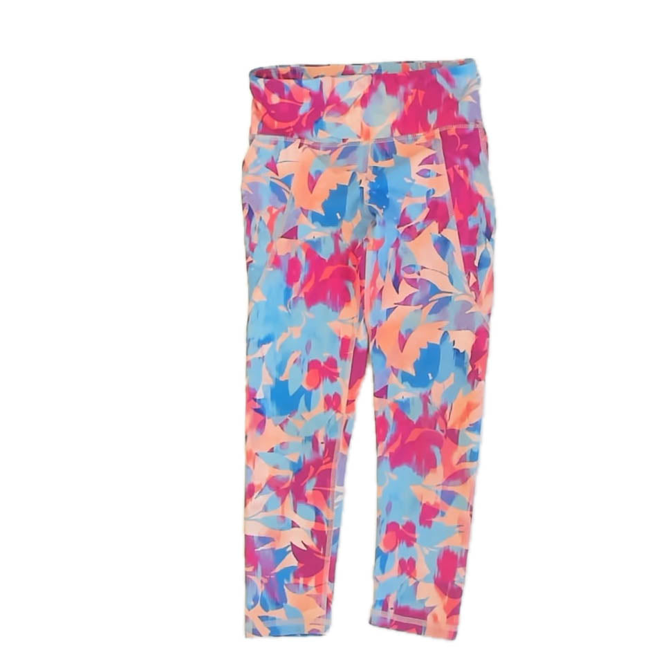 Old Navy Girls Pink | Blue Athletic Pants Size: 6-7 Years Pink | Blue
