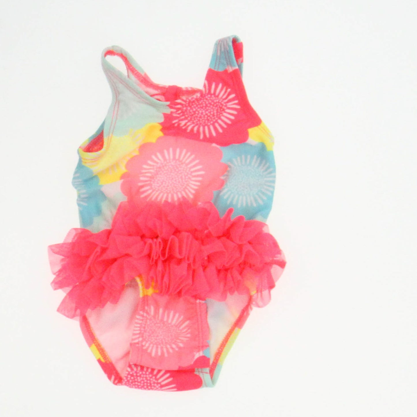 Cat & Jack Girls Pink | Blue 1-piece Swimsuit Size: 3-6 Months Pink | Blue