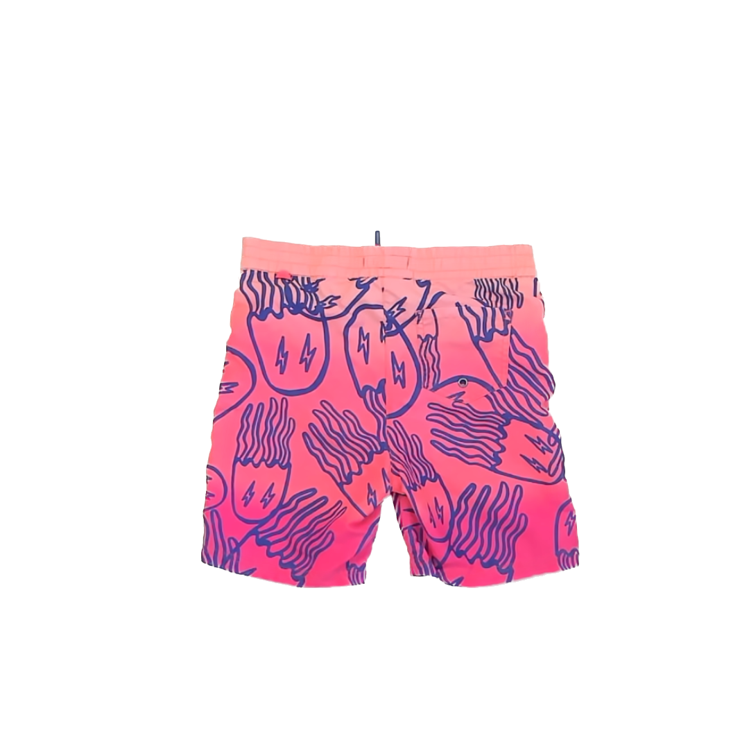 Rockets Of Awesome Boys Pink | Blue Trunks Size: 7 Years Pink | Blue