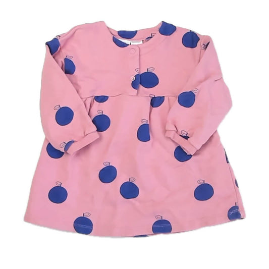 Zara Girls Pink Blue Dress Size: 12-18 Months Pink Blue