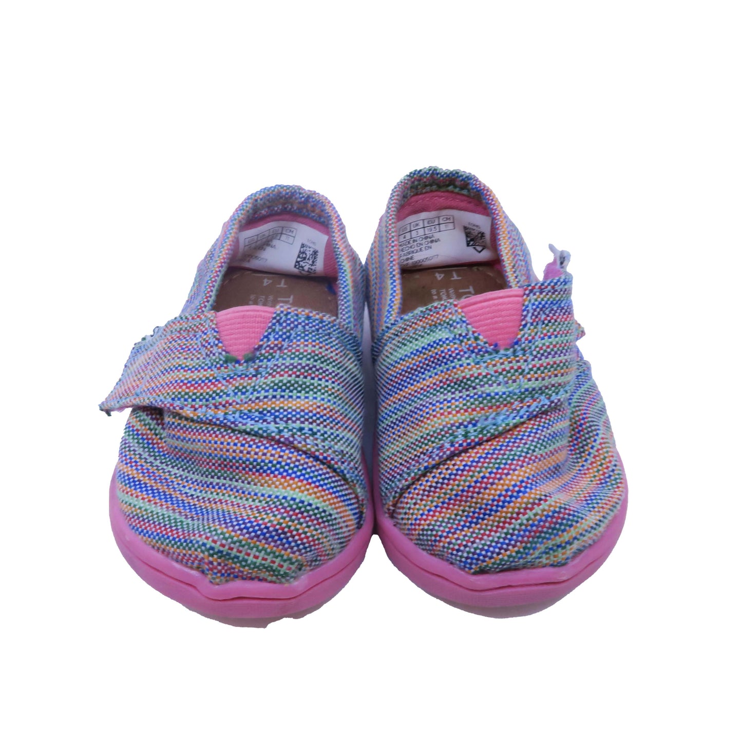 Toms Girls Pink | Blue Shoes Size: 4 Infant Pink | Blue