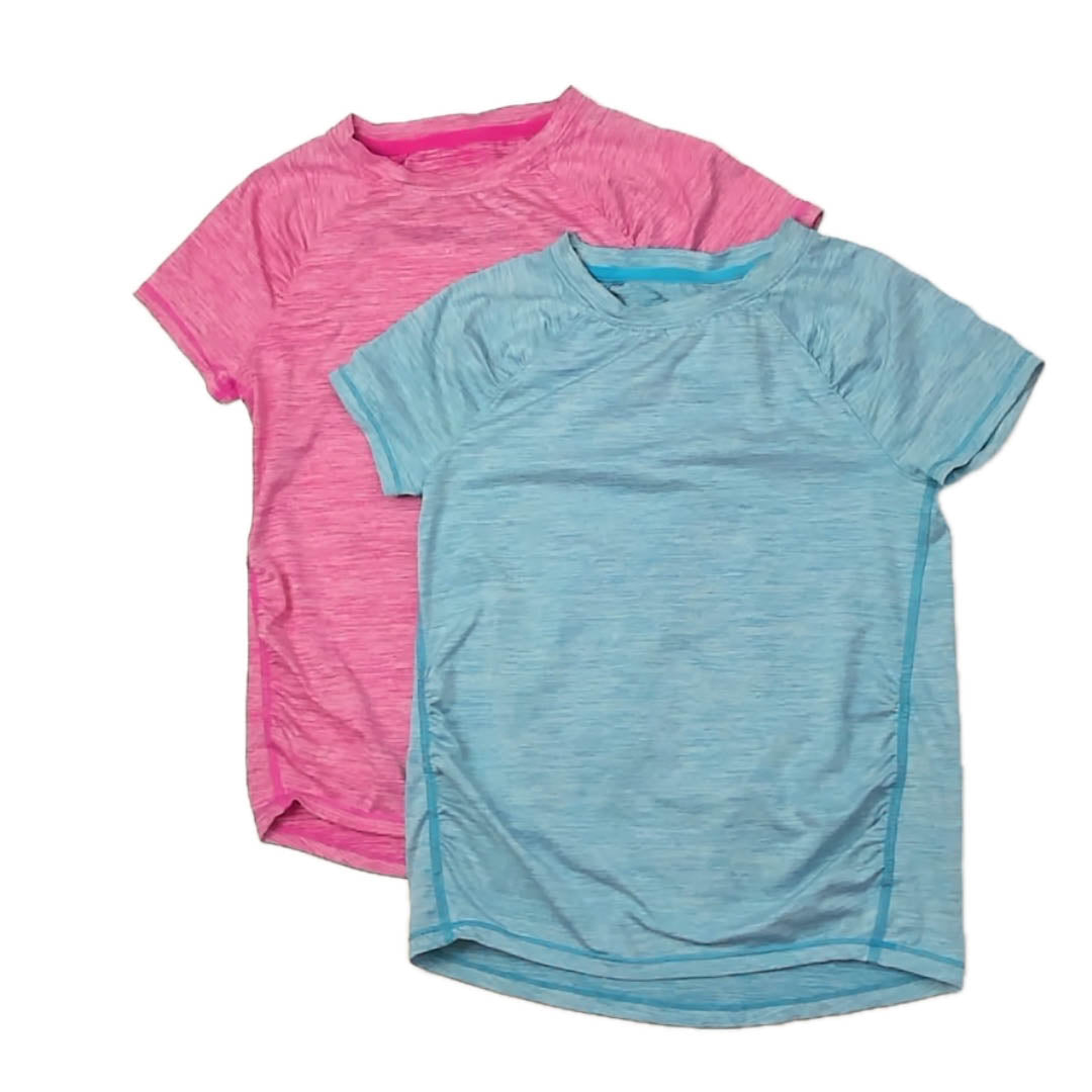 All In Motion Girls Pink | Blue Athletic Top Size: 7-8 Years Pink | Blue