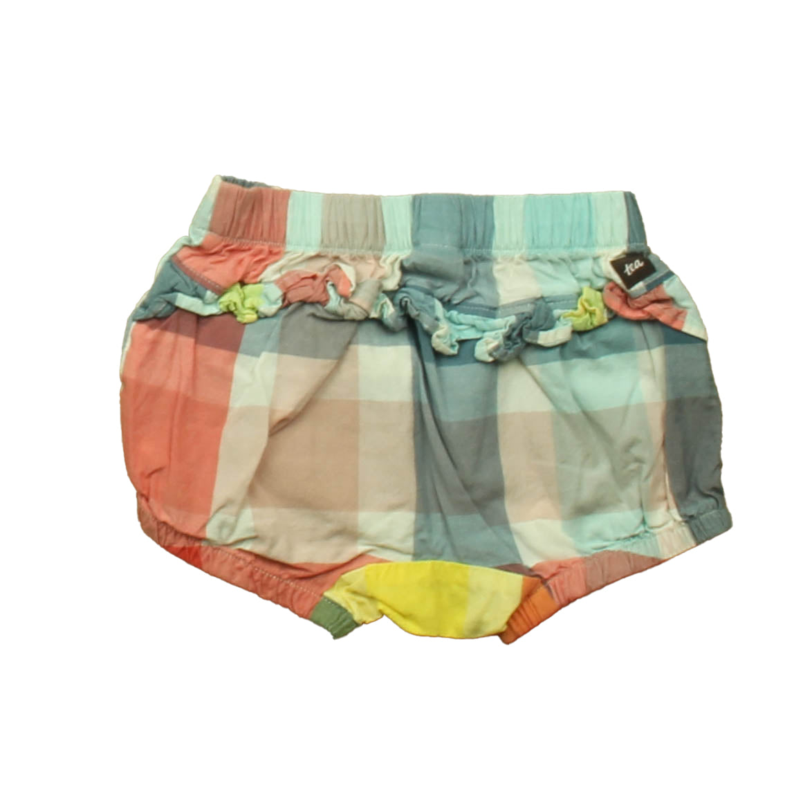 Tea Collection Girls Pink | Blue Shorts Size: 9-12 Months Pink | Blue