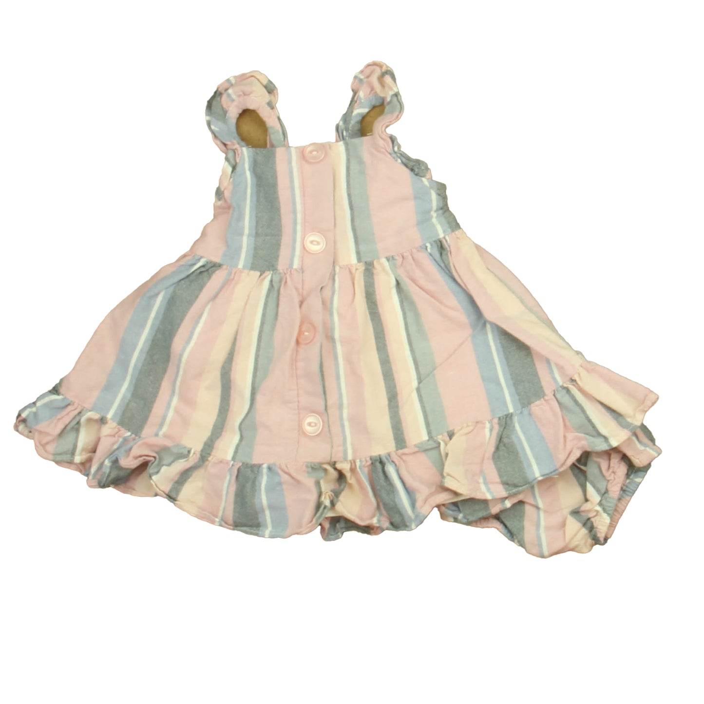 Rare Editions Girls Pink | Blue Dress Size: 3-6 Months Pink | Blue