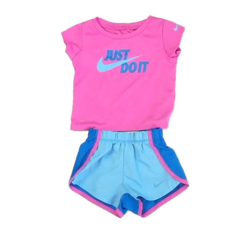 Nike Girls Pink | Blue Apparel Sets Size: 12 Months Pink | Blue