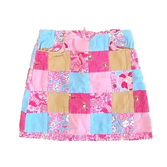 Lilly Pulitzer Girls Pink | Blue Skirt Size: 4T Pink | Blue