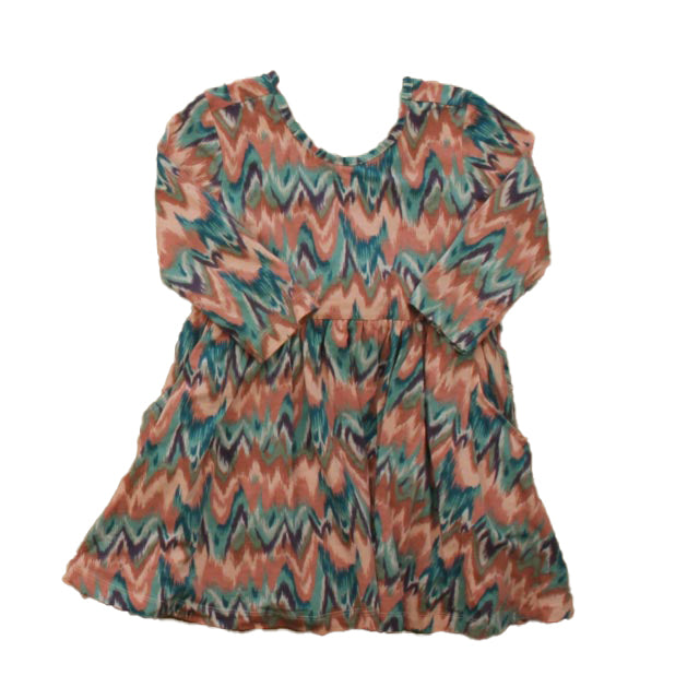 Ruffle Butts Girls Pink | Blue Dress Size: 4T Pink | Blue