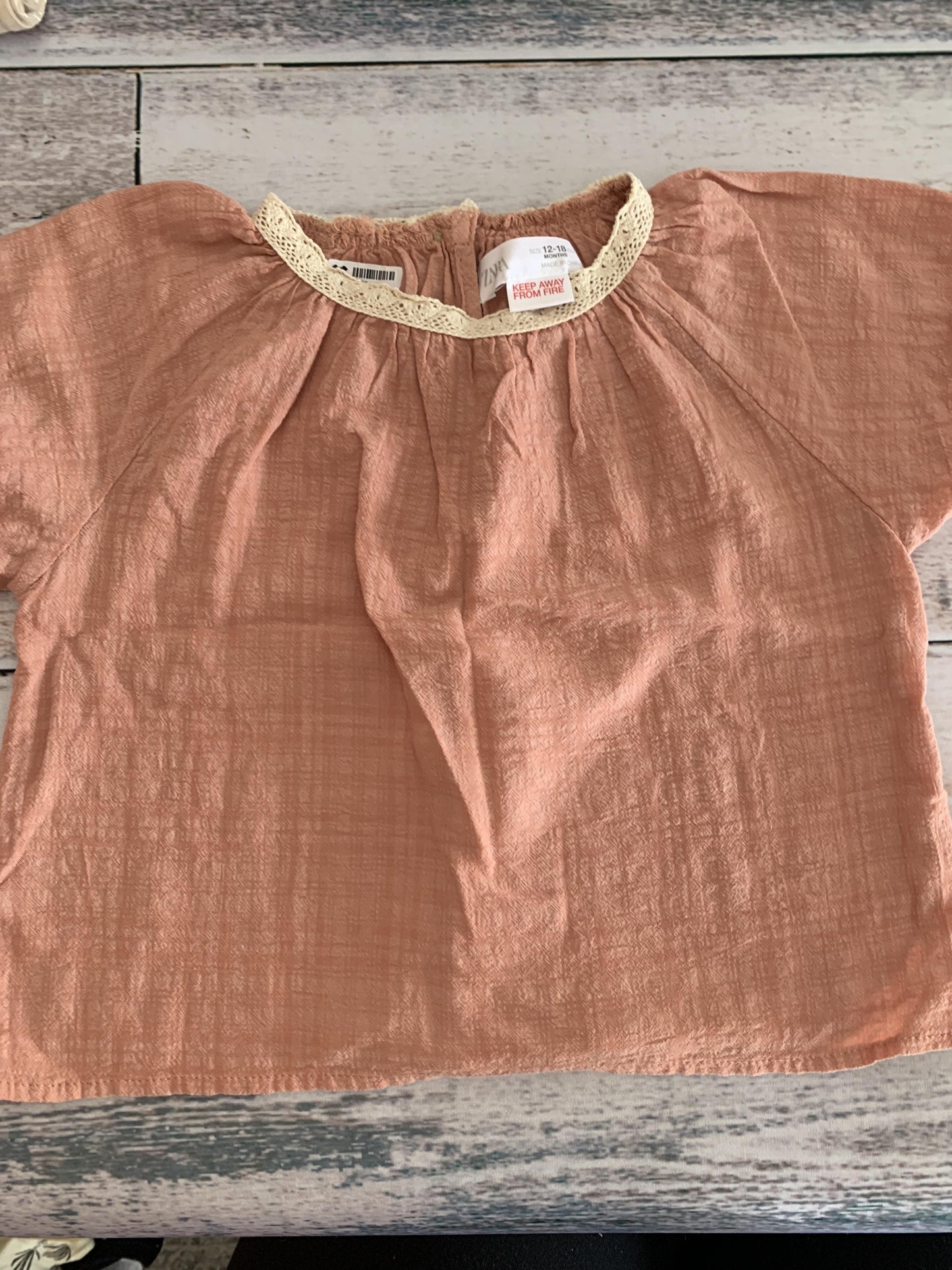 Zara Girls pink | Blush Shirt Size: 12-18 months pink | Blush