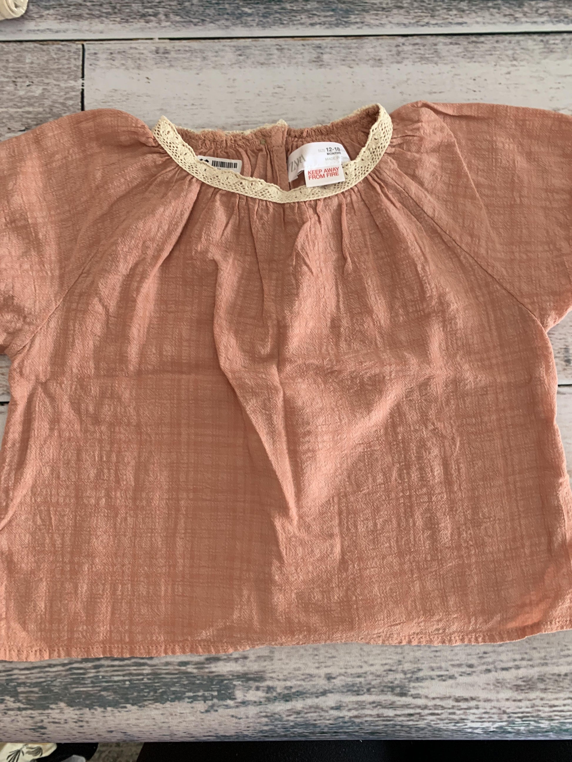 Zara Girls pink | Blush Shirt Size: 12-18 months pink | Blush