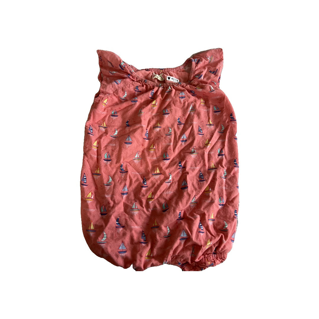 EGG Girls pink | Boats Romper Size: 18 months pink | Boats