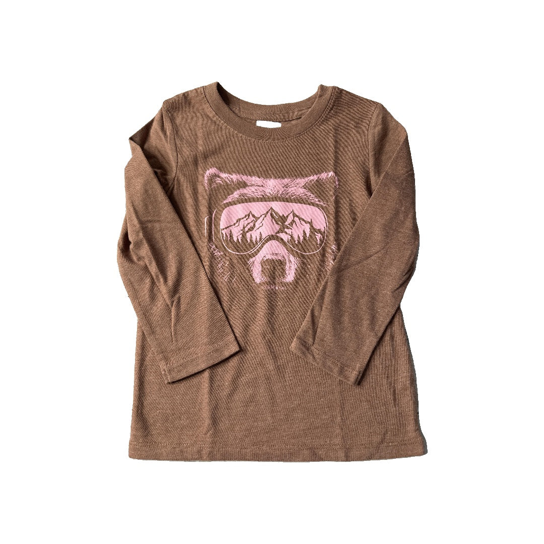 Cat & Jack Unisex pink | Brown Long Sleeve T-Shirt Size: 3T pink | Brown