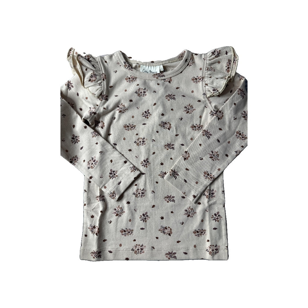 City Mouse Girls pink | Brown Long Sleeve T-Shirt Size: 2T pink | Brown