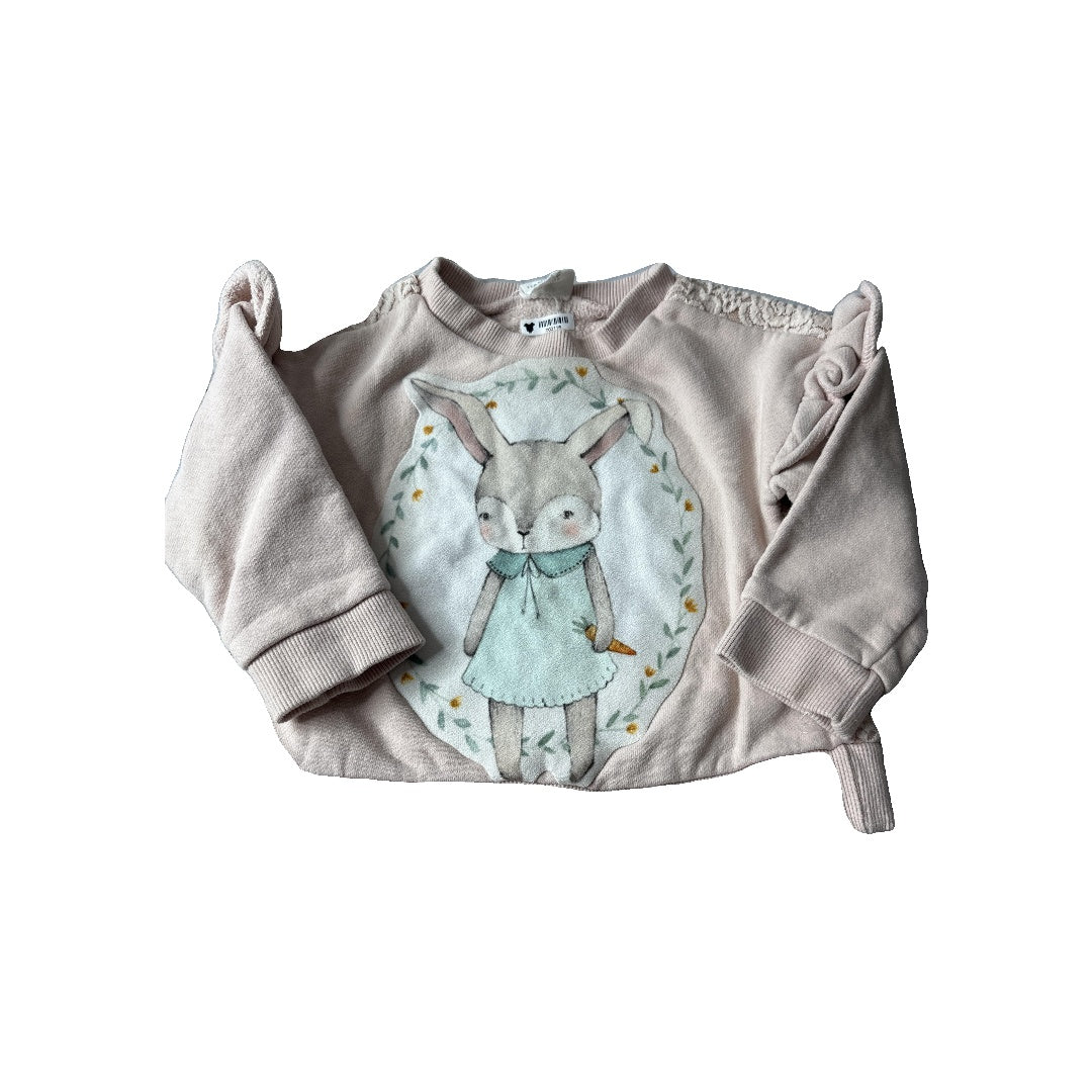 Hanacoco Girls pink | Bunnies Sweater Size: 5 pink | Bunnies