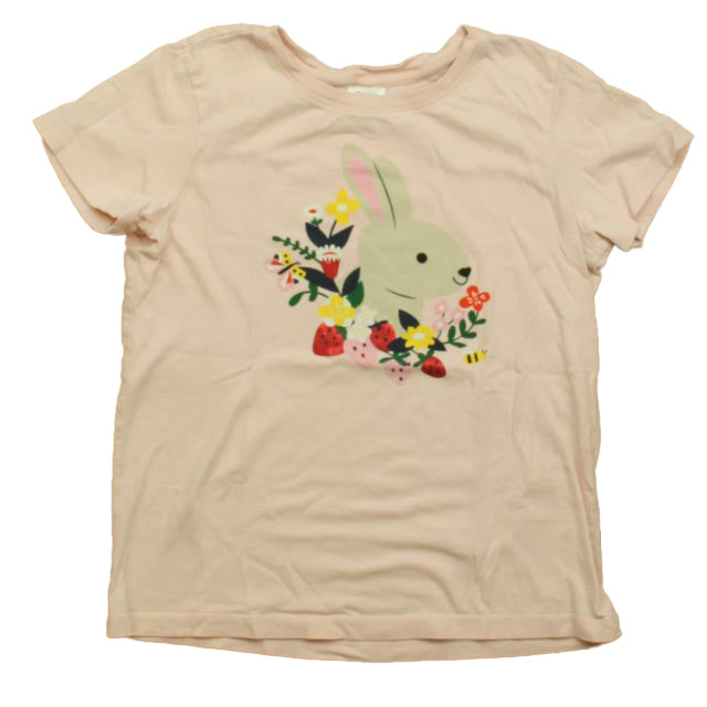 Hanna Andersson Girls Pink Bunny T-Shirt Size: 10 Years