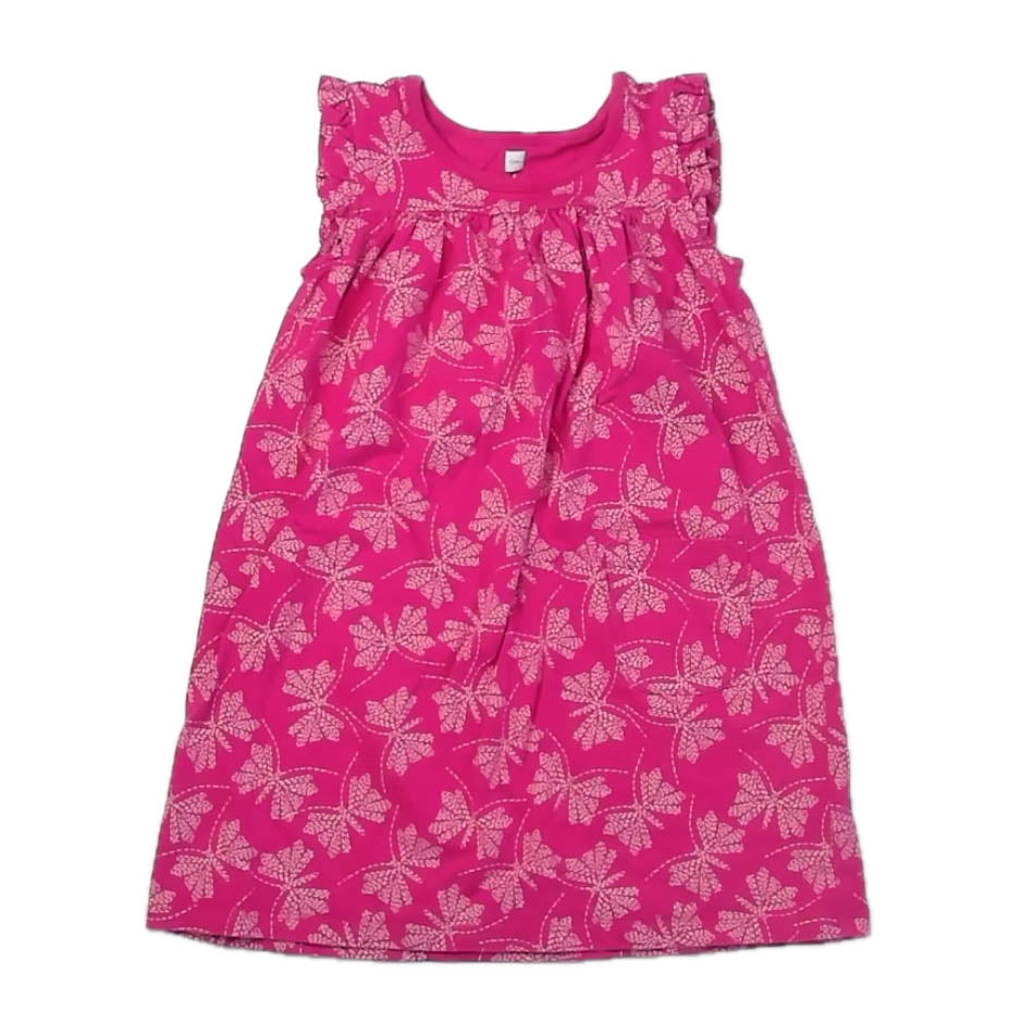 Tea Collection Girls Pink Butterflies Dress Size: 5T Pink Butterflies