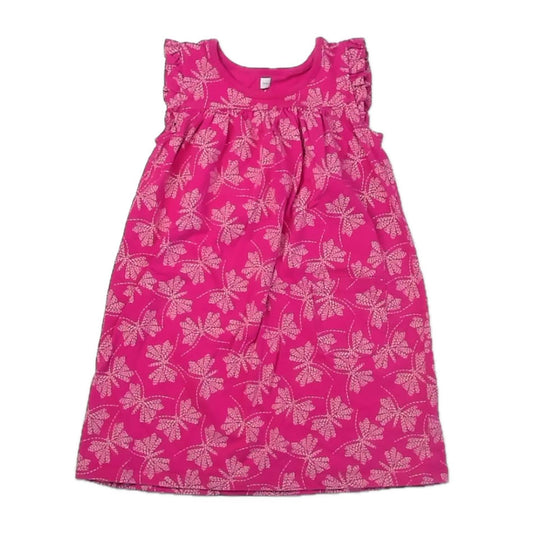 Tea Collection Girls Pink Butterflies Dress Size: 5T Pink Butterflies