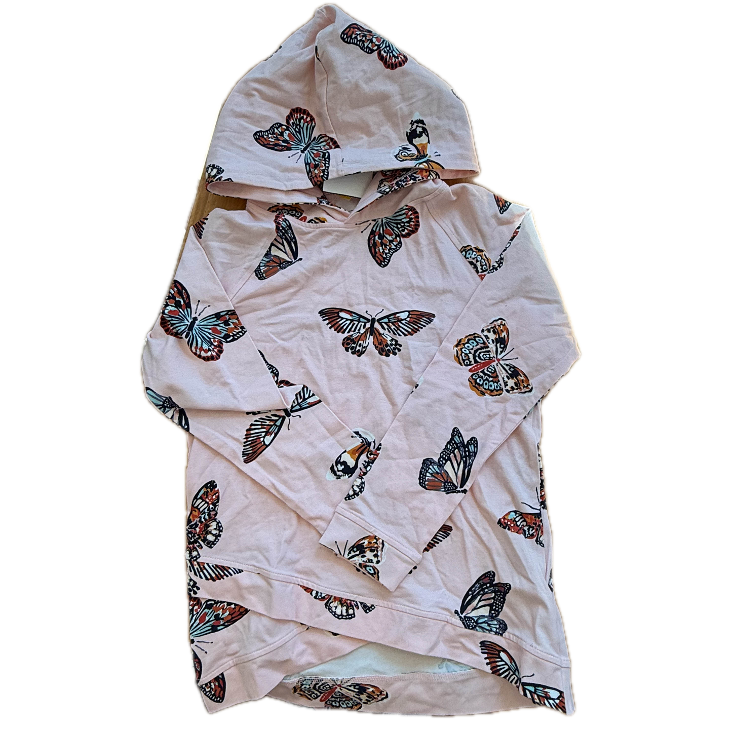 Bixby Girls Pink Butterflies Long Sleeve T-Shirt Size: 8-10 Years Pink Butterflies