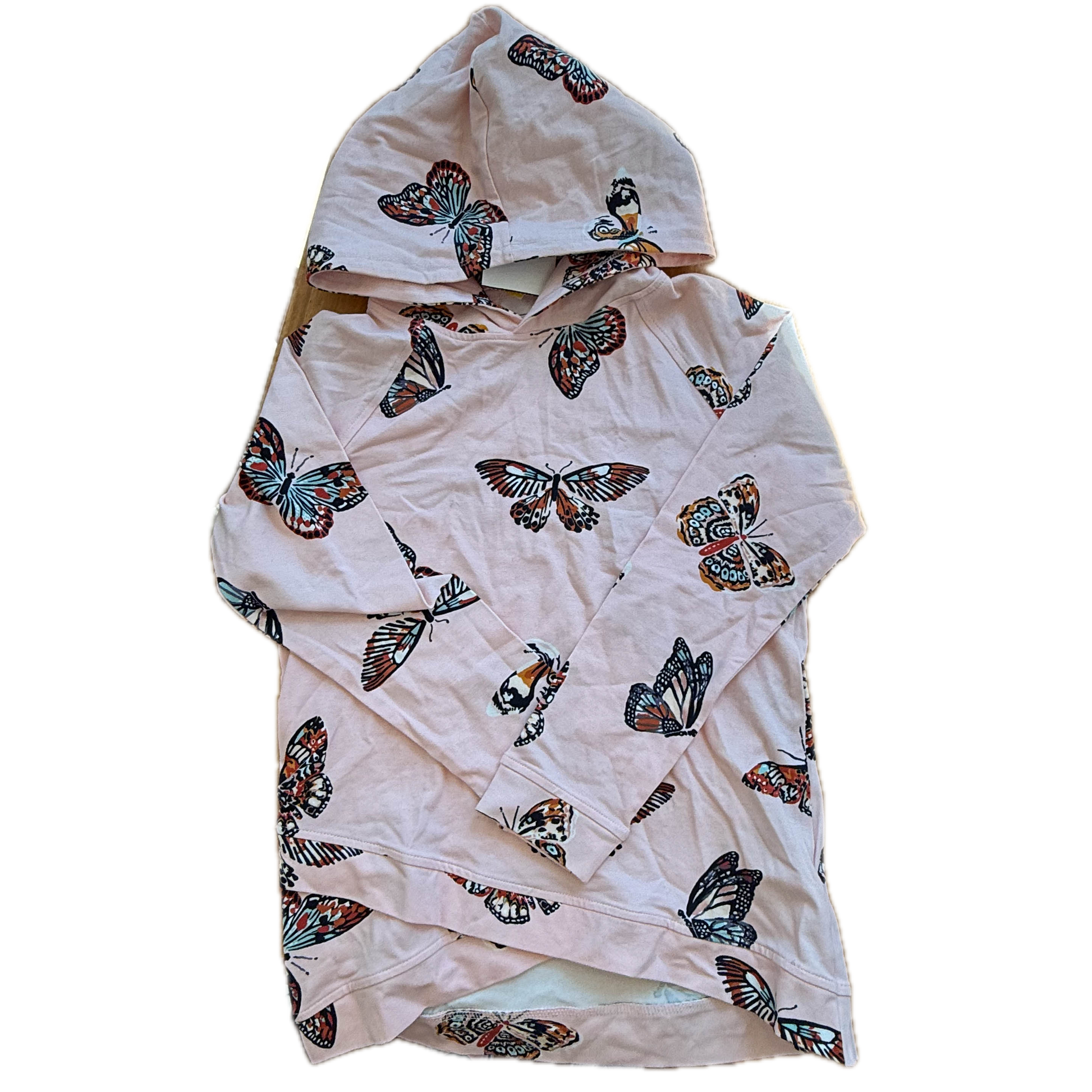 Bixby Girls Pink Butterflies Long Sleeve T-Shirt Size: 8-10 Years Pink Butterflies