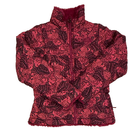 The North Face Girls Pink Butterflies Jacket Size: 7-8 Years Pink Butterflies
