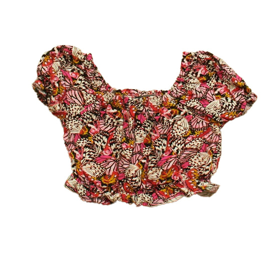 Vince Camuto Girls Pink Butterflies Blouse Size: 3T