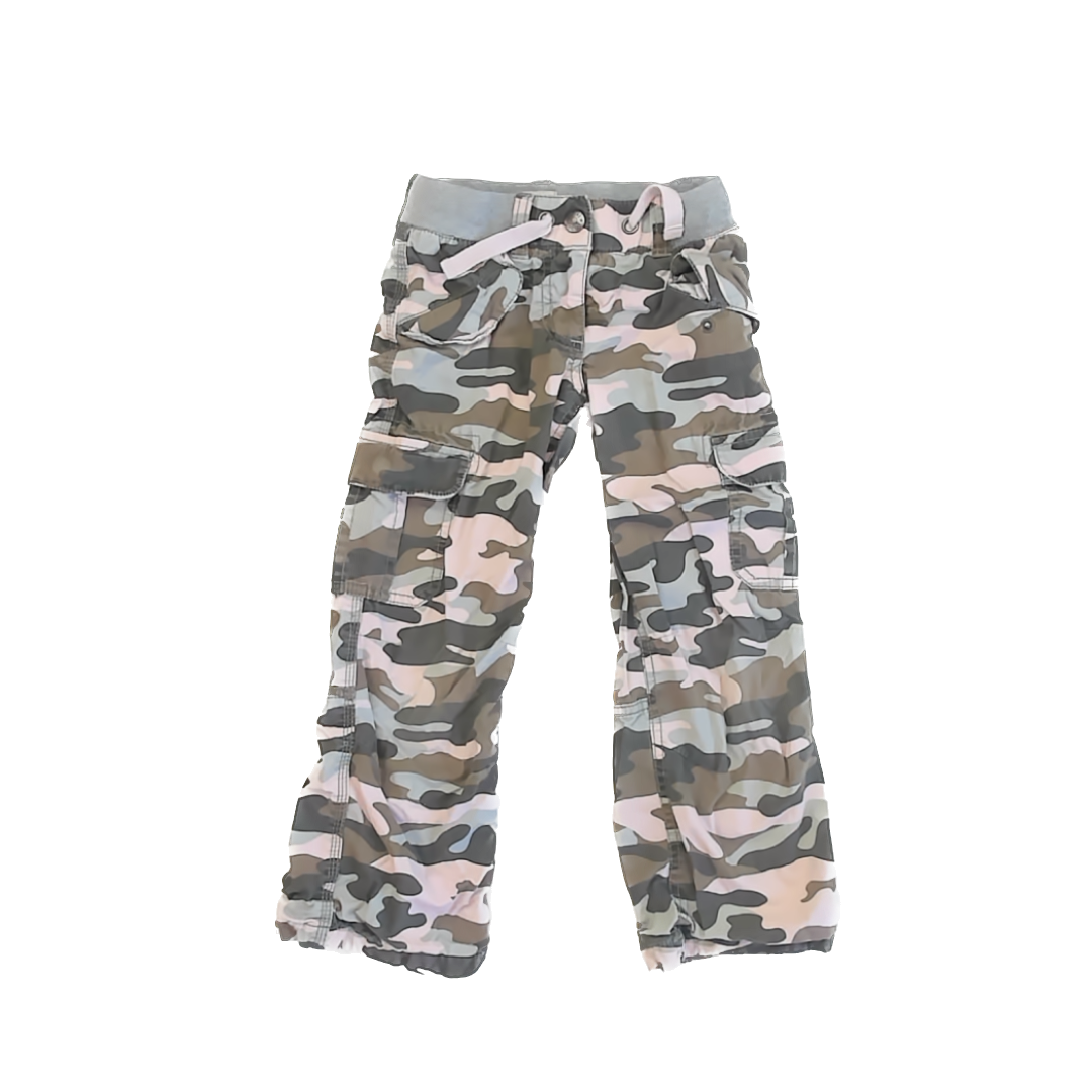 Boden Girls Pink Camo Cargo Pants Size: 6 Years Pink Camo