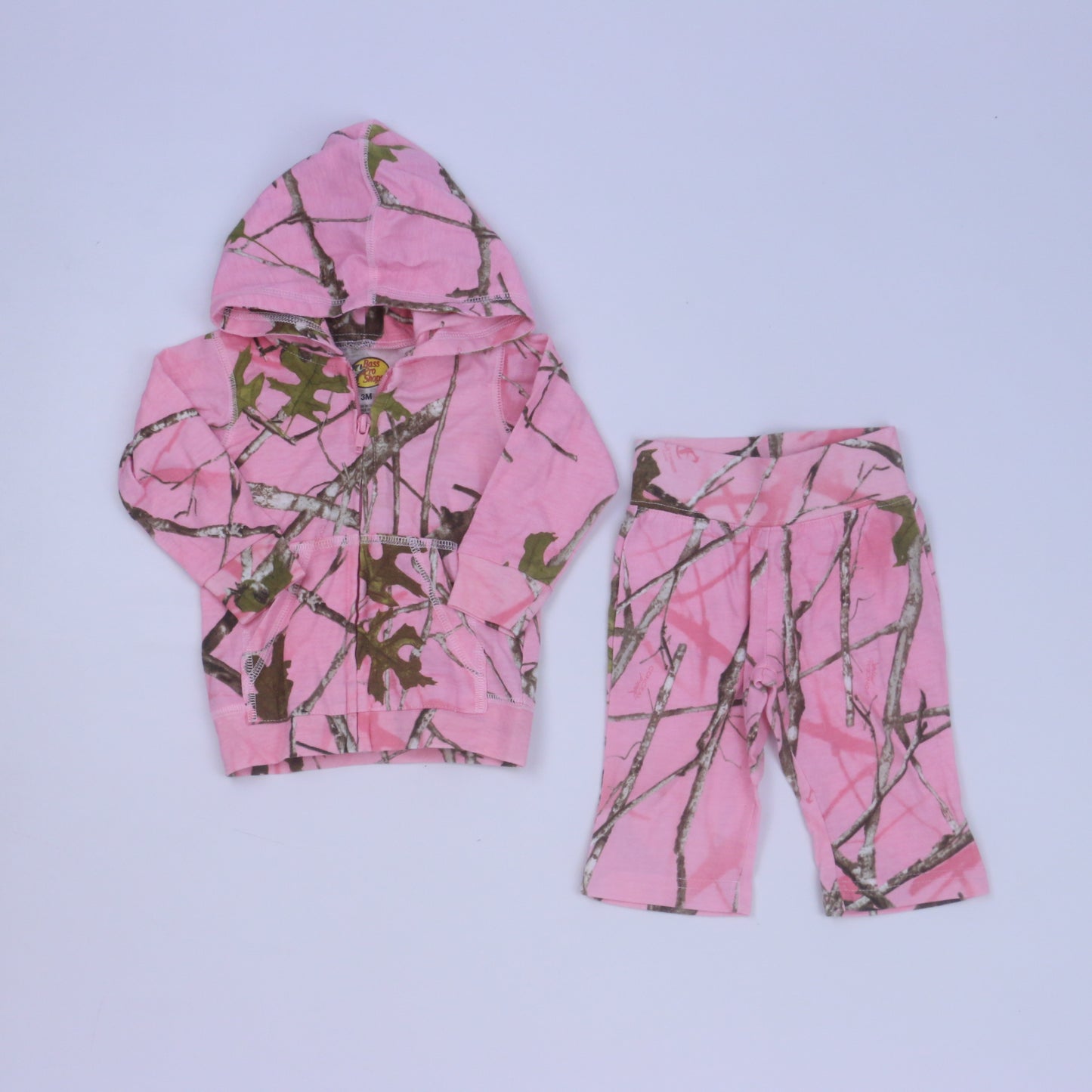Bass Pro Shops Girls Pink Camo Apparel Sets Size: 3 Months Pink Camo