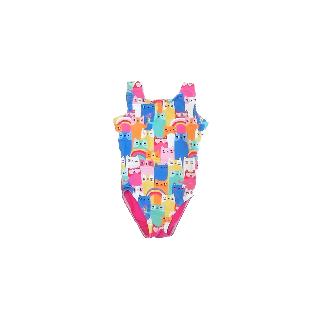 Unknown Girls Pink Cats Leotard Size: 3-4T Pink Cats