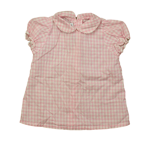 The Magic Wardrobe Girls Pink Check Dress Size: 18 Months