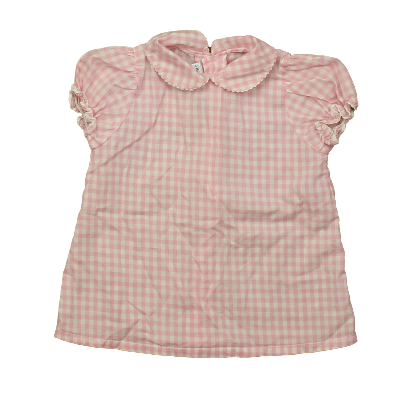 The Magic Wardrobe Girls Pink Check Dress Size: 18 Months