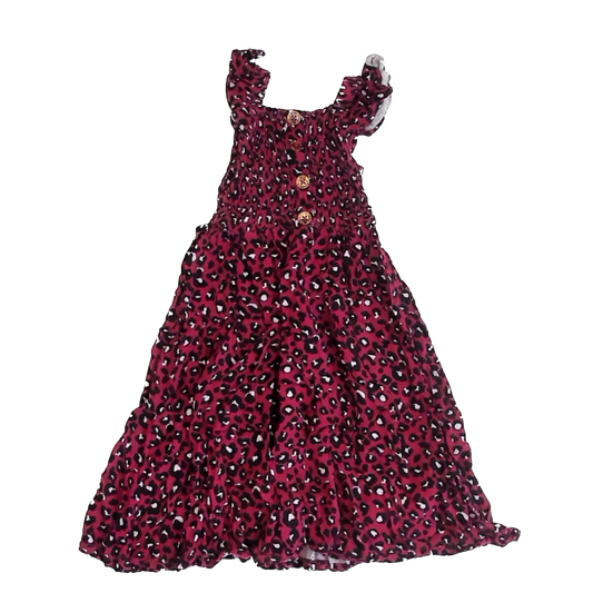 Vince Camuto Girls Pink Cheetah Dress Size: 5T Pink Cheetah