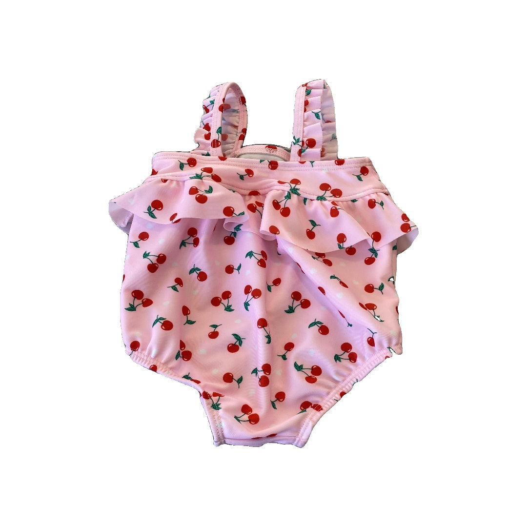 WonderNation Girls pink | Cherries Swimwear Size: 3-6 months pink | Cherries