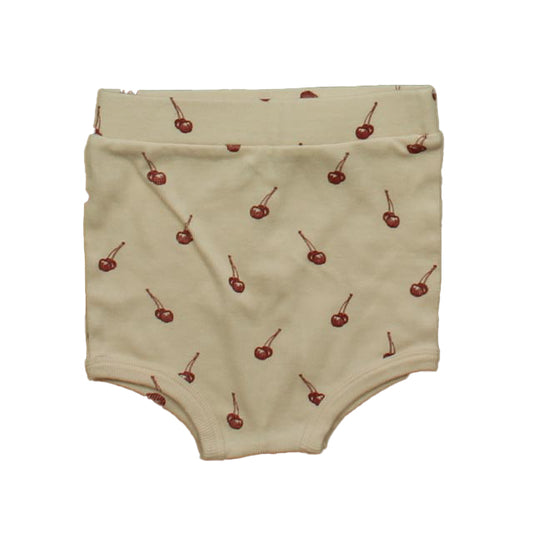 Kate Quinn Organics Girls Pink Cherries Shorts Size: 18-24 Months Pink Cherries