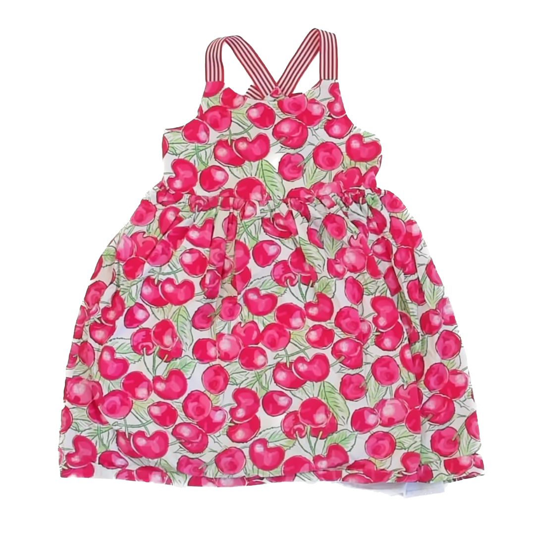 Cynthia Rowley Girls Pink | Cherry Dress Size: 6 Years Pink | Cherry