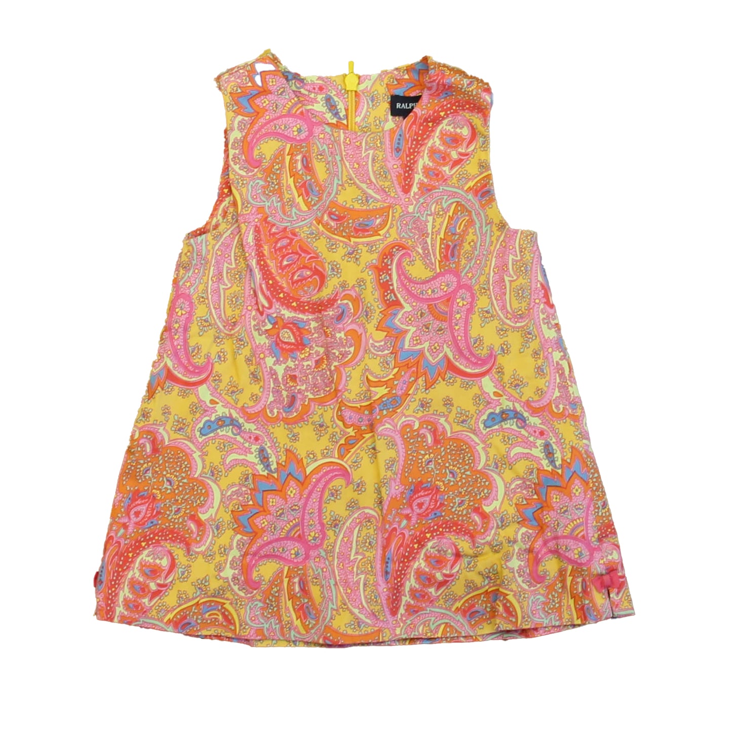 Ralph Lauren Girls Pink | Coral Paisley Dress Size: 12 Months Pink | Coral Paisley