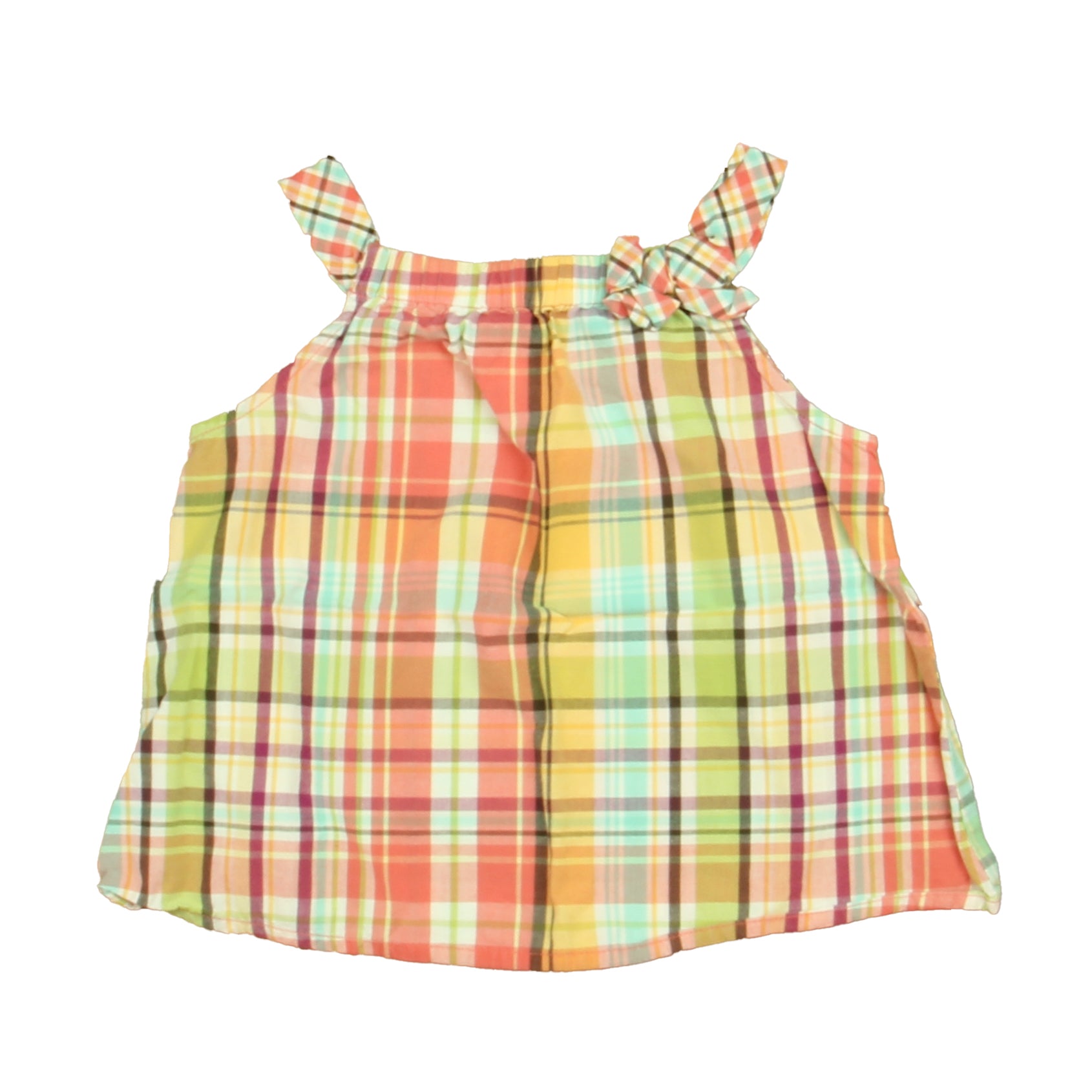 Gymboree Girls Pink | Coral Plaid Blouse Size: 2T Pink | Coral Plaid