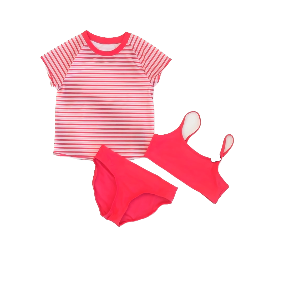 Gap Girls Pink | Coral 2-piece Swimsuit Size: 6-7 Years Pink | Coral
