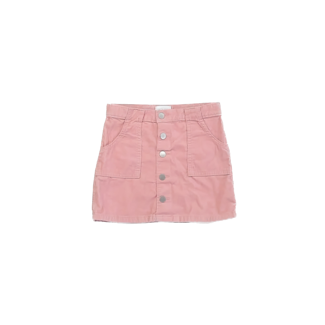 Children's Place Girls Pink Corduroy Skirt Size: 6 Years Pink Corduroy