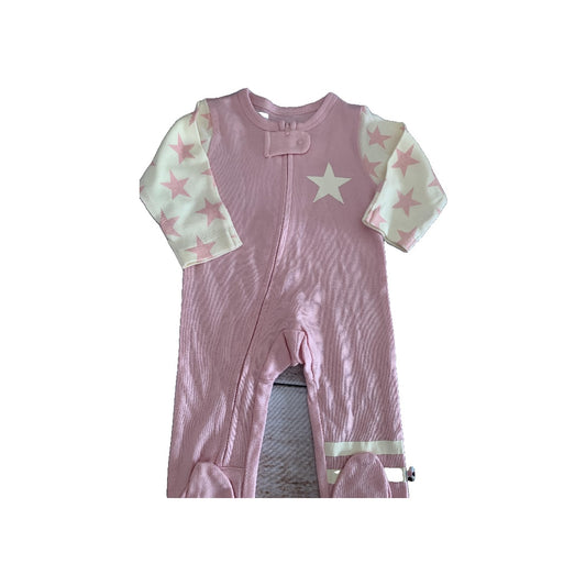 Baby Soy Girls pink | cream | Stars Pajamas Size: 0-3 months pink | cream | Stars