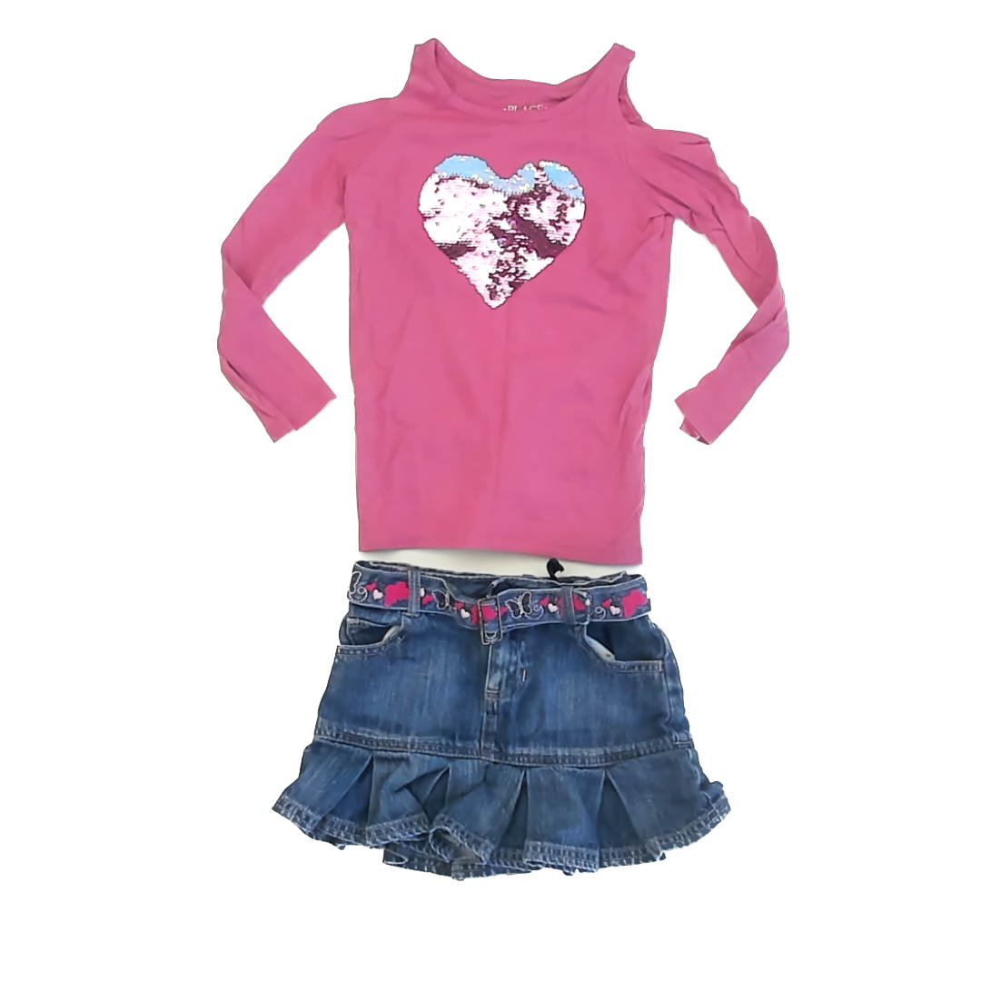 Old Navy | Children's Place Girls Pink | Denim Apparel Sets Size: 4T Pink | Denim